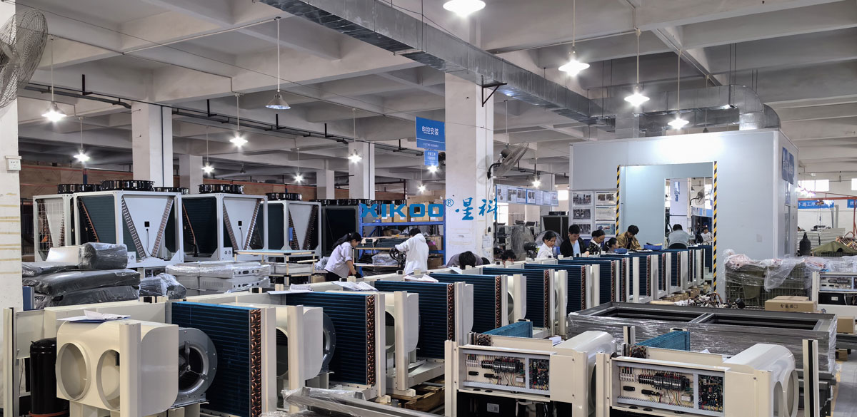 蒸發冷省電空調-環?？照{廠家生產車間