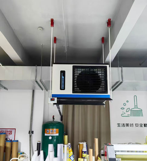 廣告印刷車間制冷降溫，應用蒸發冷省電空調機組-臥式軸流機組