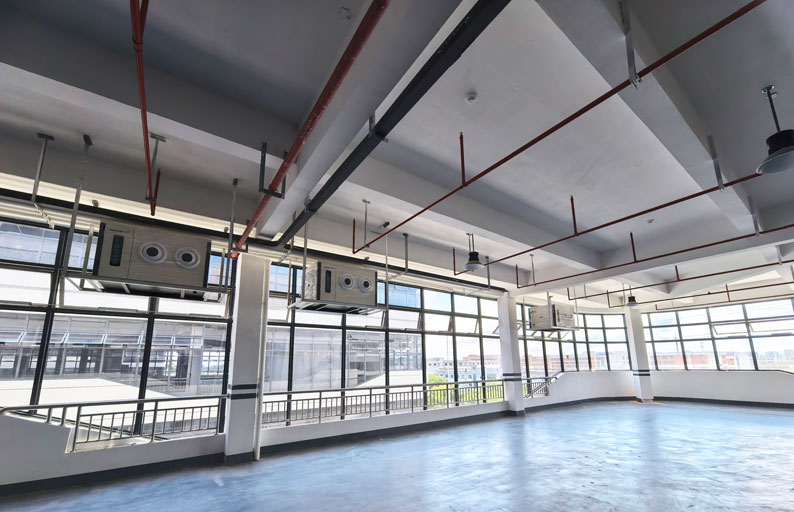 電動工具生產車間制冷降溫，安裝蒸發冷省電空調 - 臥式射流機型