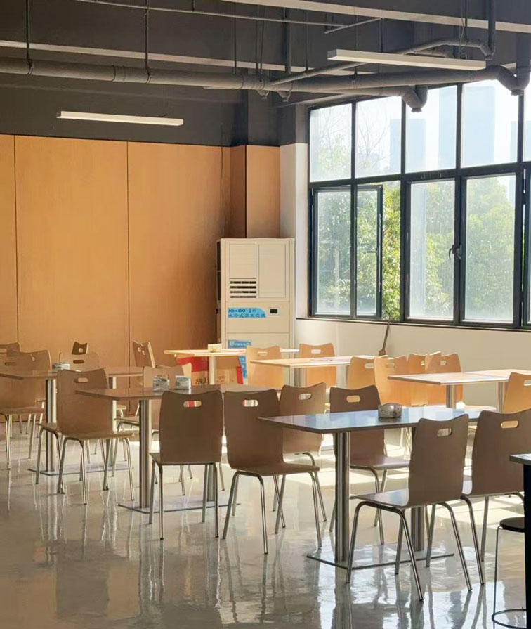 飯堂食堂制冷降溫，應用蒸發冷省電空調-立式軸流款