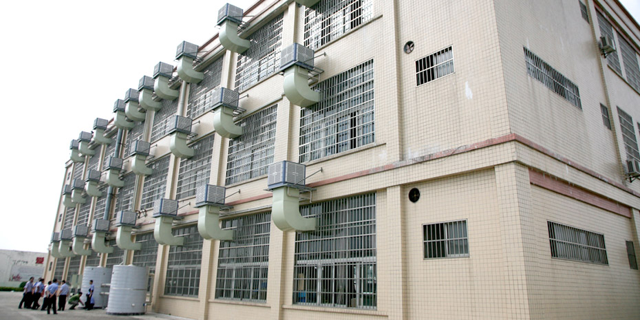 廣東某戒毒所生產車間選擇星科環(huán)保空調冷風機