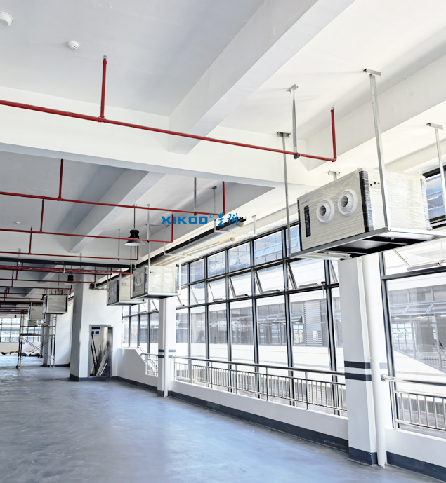 蒸發冷省電空調廠家-工業省電空調-環?？照{廠房車間空調星科