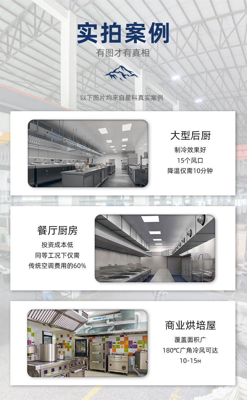 星科廚房空調應用降溫案例 星科廚房空調應用降溫案例