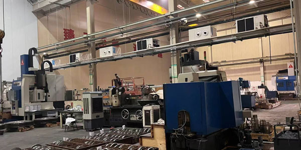 工業廠房車間降溫，安裝蒸發冷省電空調-臥式射流機組SYW-SL-25