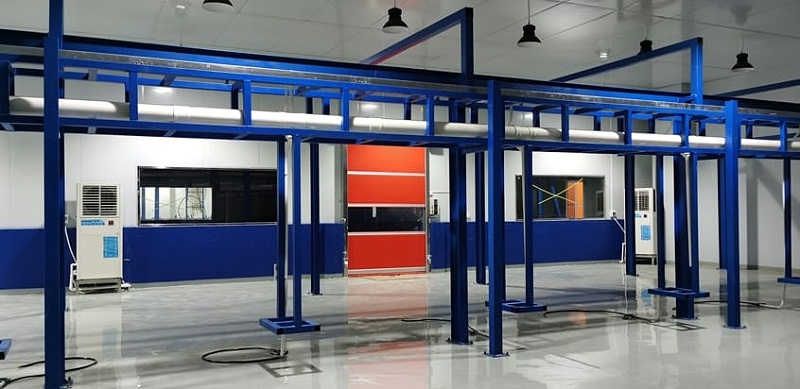 倉儲中心工業空調，應用蒸發冷省電空調-立式軸流空調